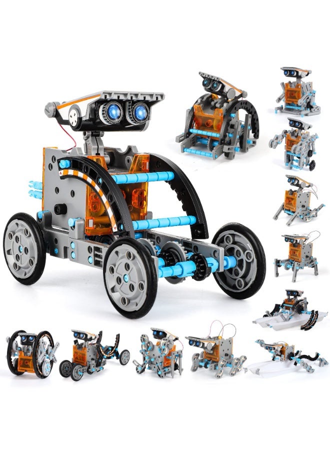 Halamodo STEM 13-in-1 Education Solar Robot Toys, DIY Building Science Experiment Kit for Kids Aged 8-10 and Older, Solar Powered by The Sun, Handmade Assembly Kit, Birthday Gift For Boys And Girls - Image 1